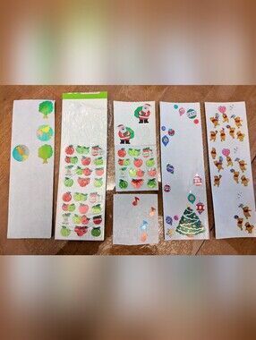 Sandylion Vintage ✨Foil✨ Stickers Assorted: Apples, Christmas, Pooh Bear, Earth